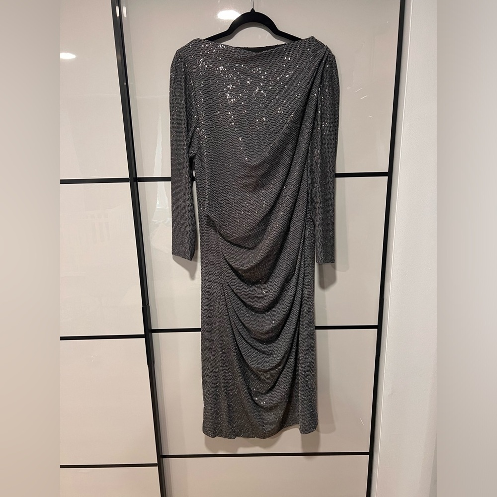 Betsy Adam 20w silver dress